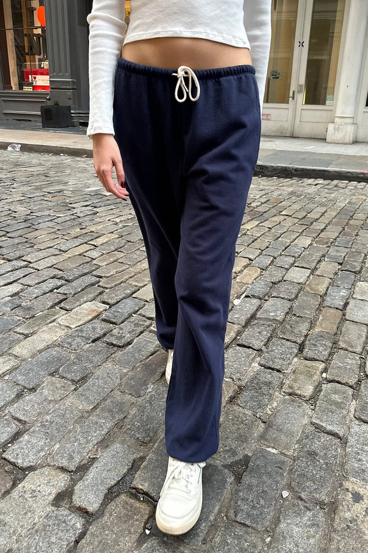 Rosa Tie Sweatpants | Navy Blue / S