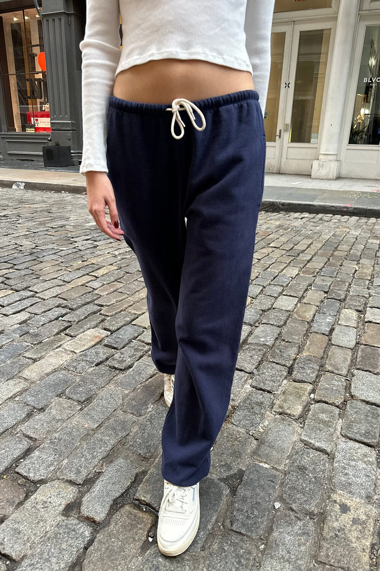 Rosa Tie Sweatpants | Navy Blue / S