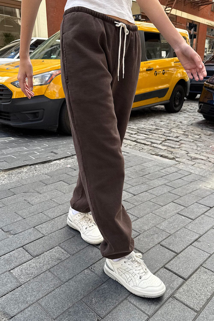 Rosa Tie Sweatpants | Heather Brown / S