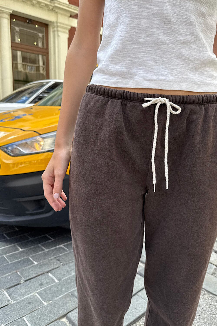 Rosa Tie Sweatpants | Heather Brown / S
