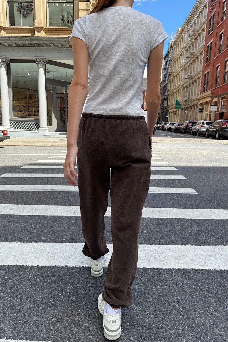 Rosa Tie Sweatpants | Heather Brown / S