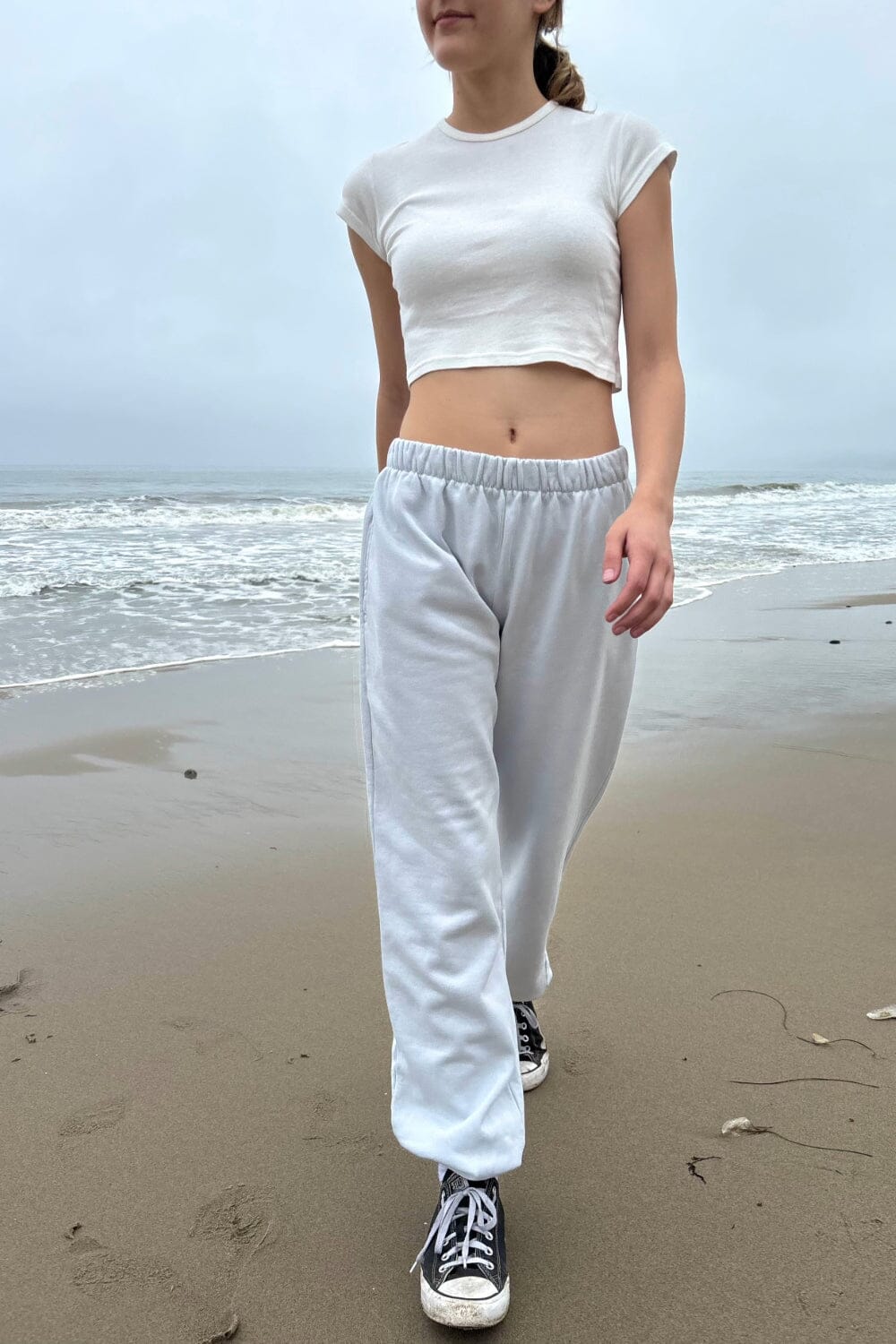 Brandy Melville Rosa Sweatpants White Brandy Melville Rosa