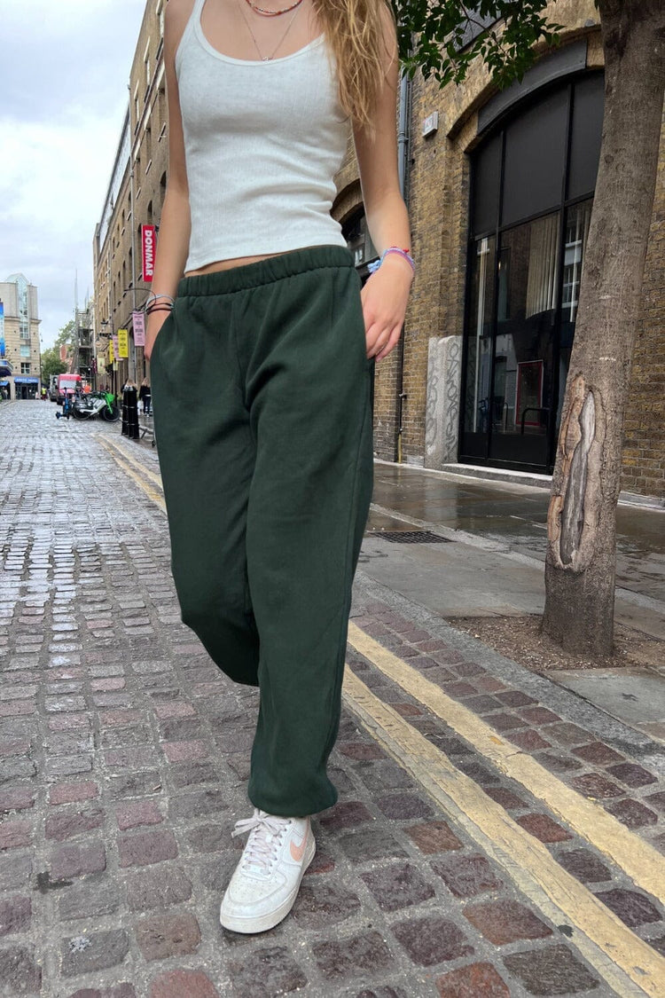 Rosa Sweatpants | Dark Green / S/M