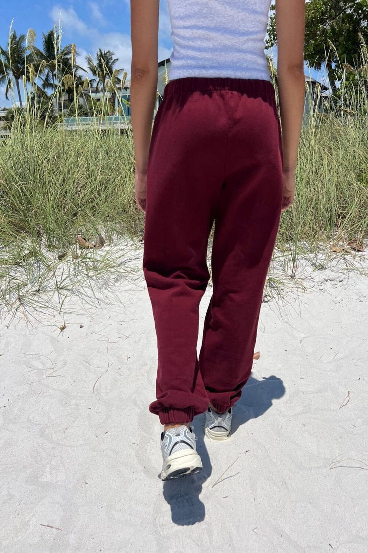 Rosa Sweatpants | Burgundy / S/M