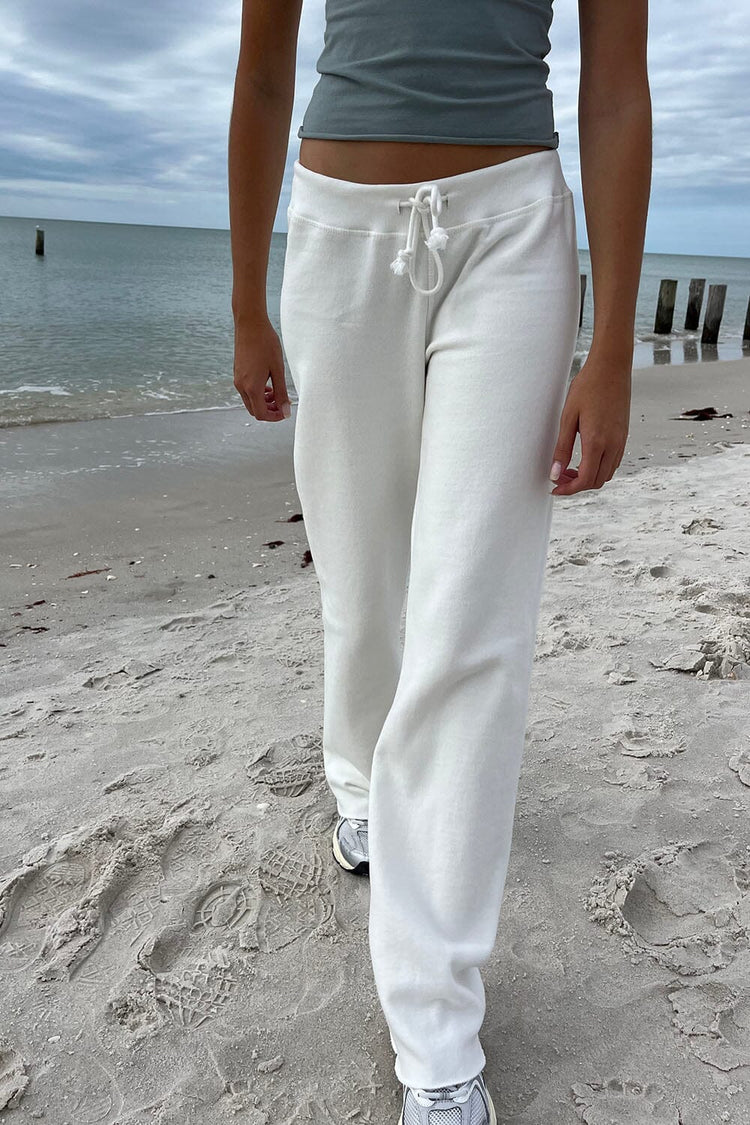 Rainey Cotton Sweatpants | Natural White / XS/S