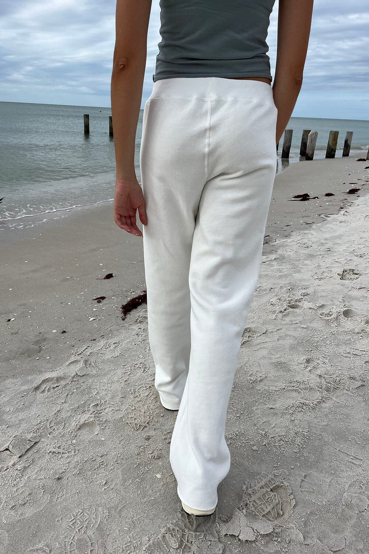 Rainey Cotton Sweatpants | Natural White / XS/S