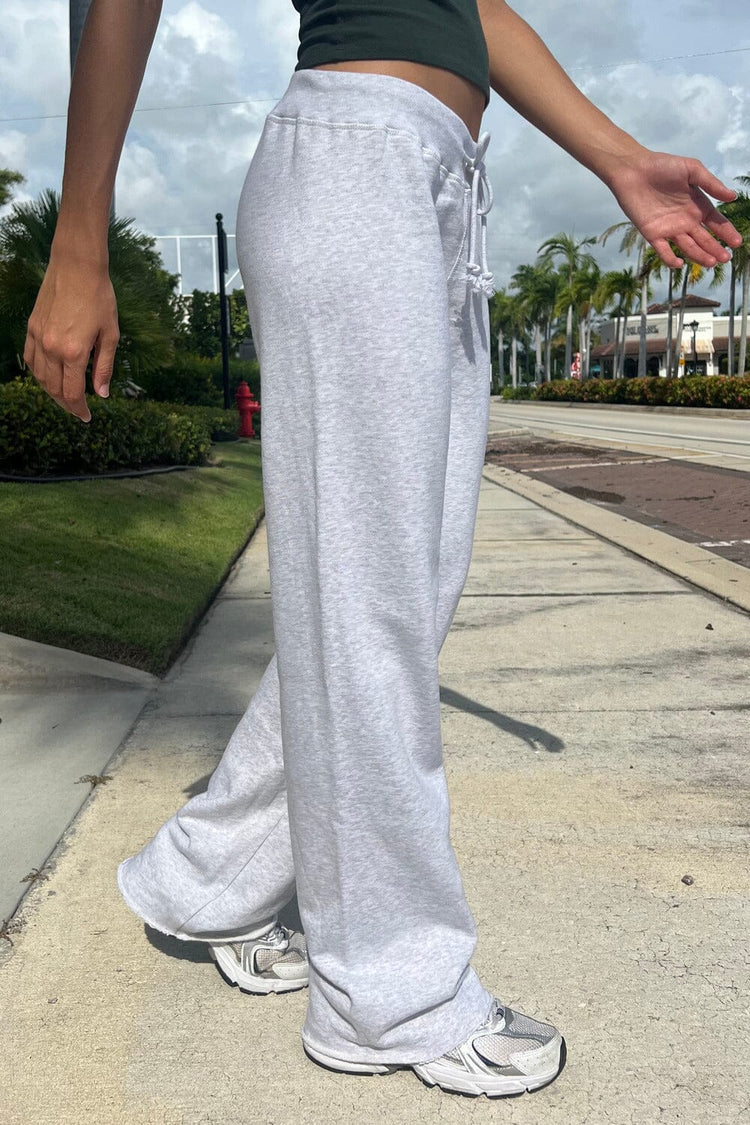 Rainey Cotton Sweatpants | Silver Grey / XS/S