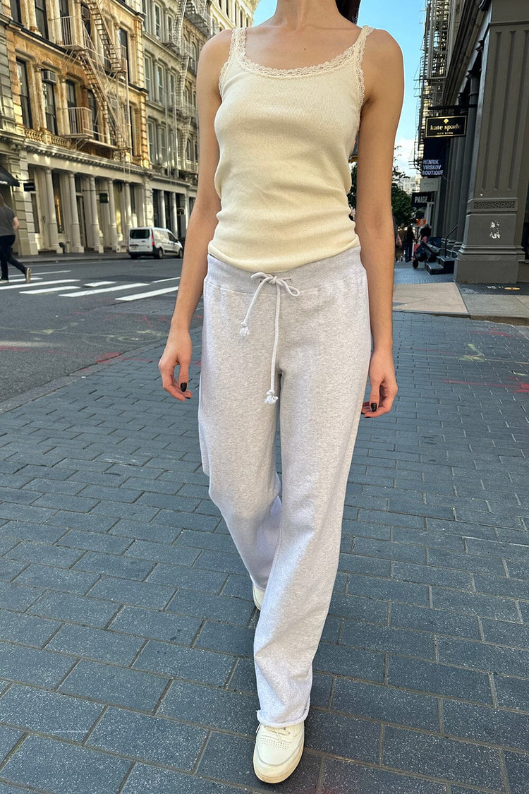Rainey Cotton Sweatpants | Silver Grey / XS/S