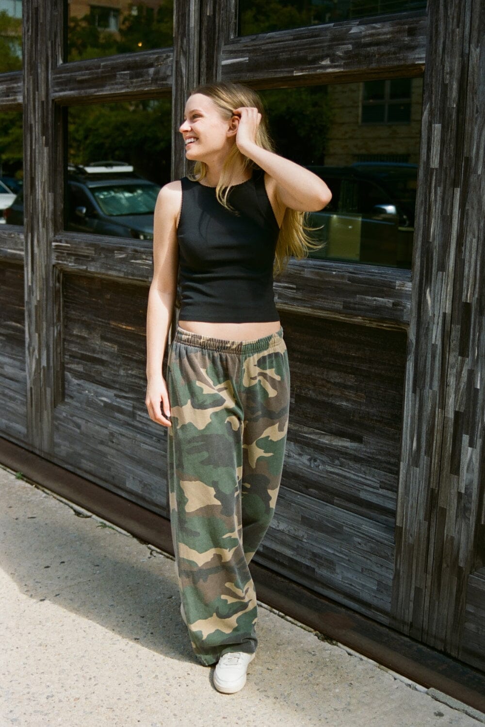 Anastasia Tie Sweatpants - Camouflage / S/M