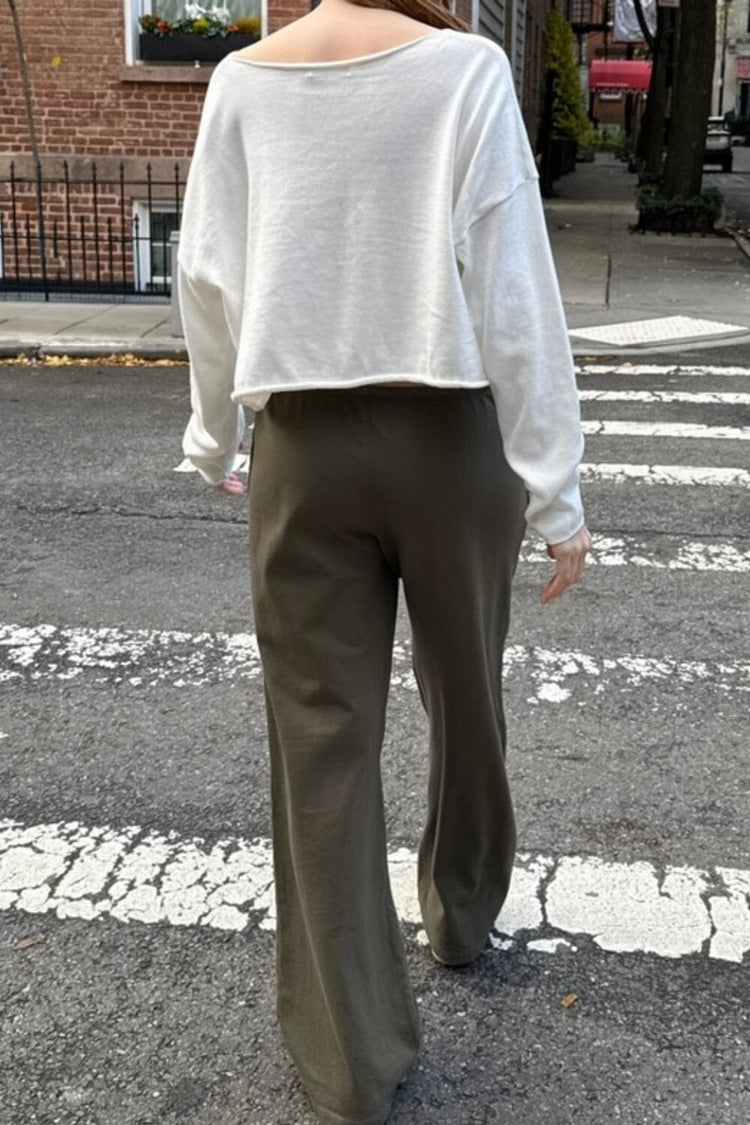 Autumn Tie Sweatpants | Olive Green / XS/S