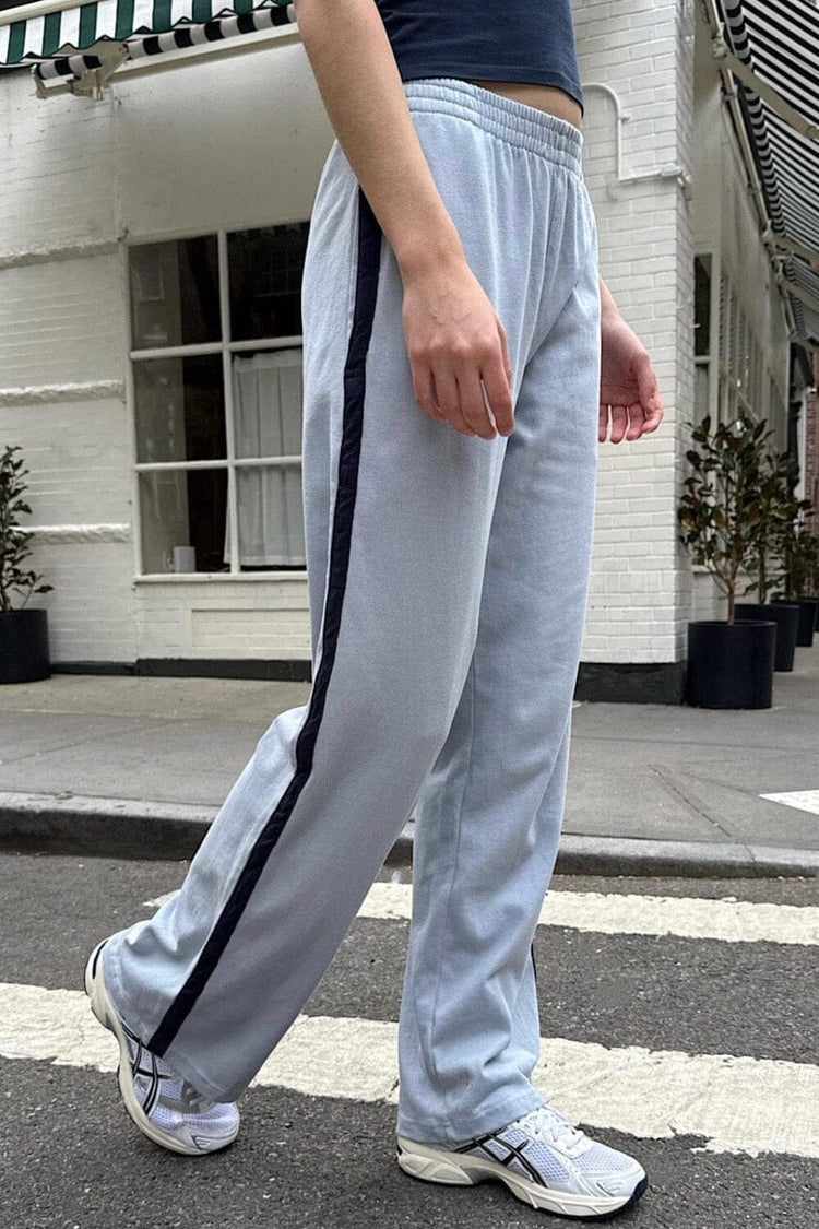 Anastasia Side Stripe Sweatpants | Light Sky Blue / S/M