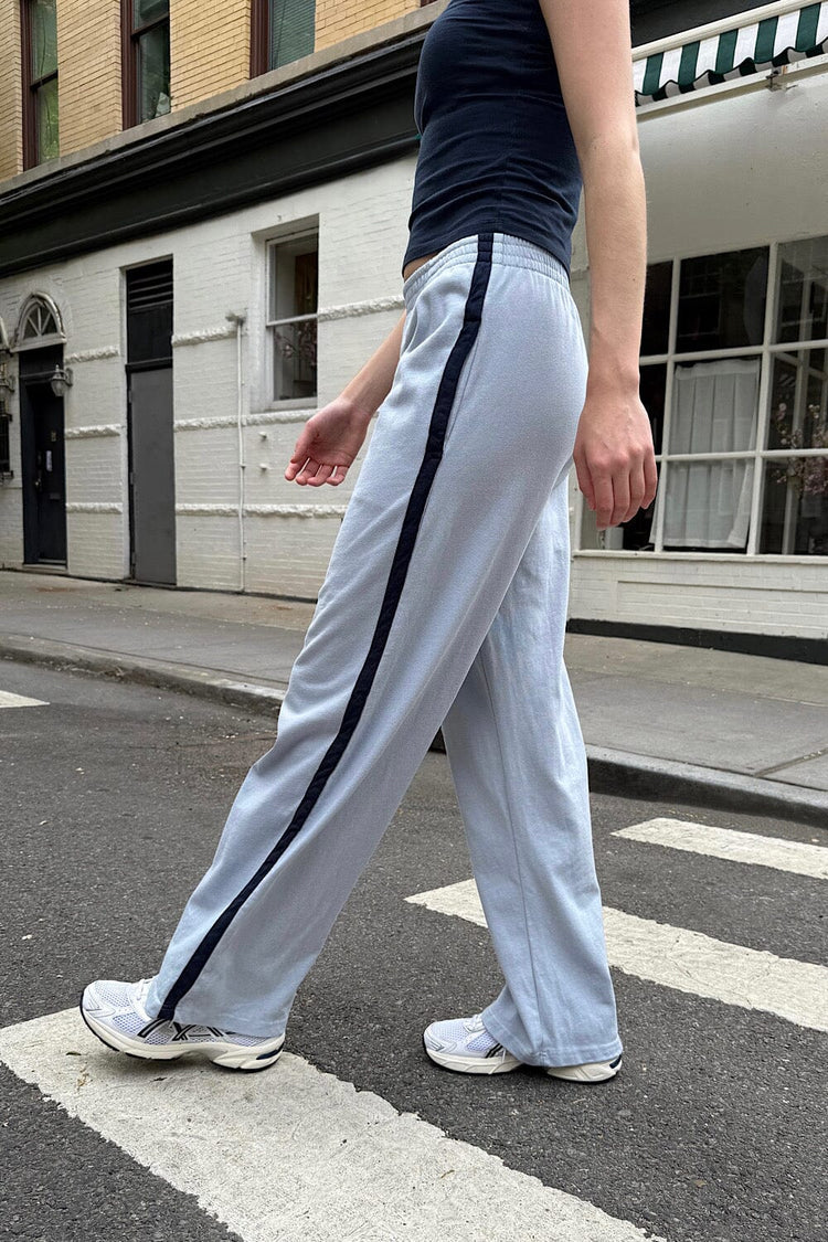 Anastasia Side Stripe Sweatpants | Light Sky Blue / S/M