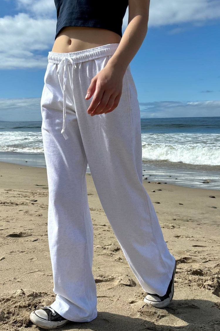 Anastasia Tie Sweatpants | Light Heather Grey / XS/S