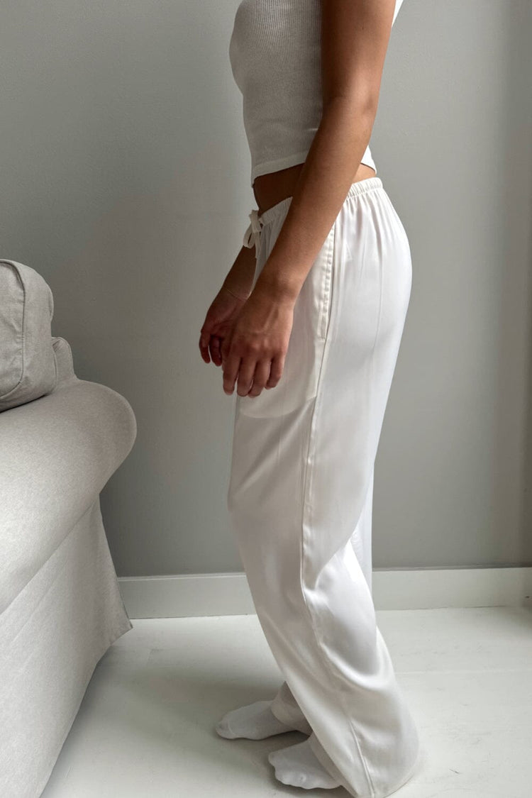 Anastasia Silky Pants | Ivory