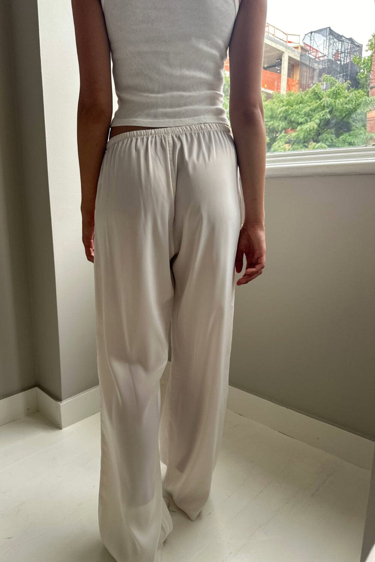 Anastasia Silky Pants | Ivory