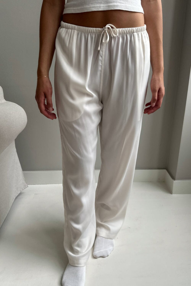 Anastasia Silky Pants | Ivory