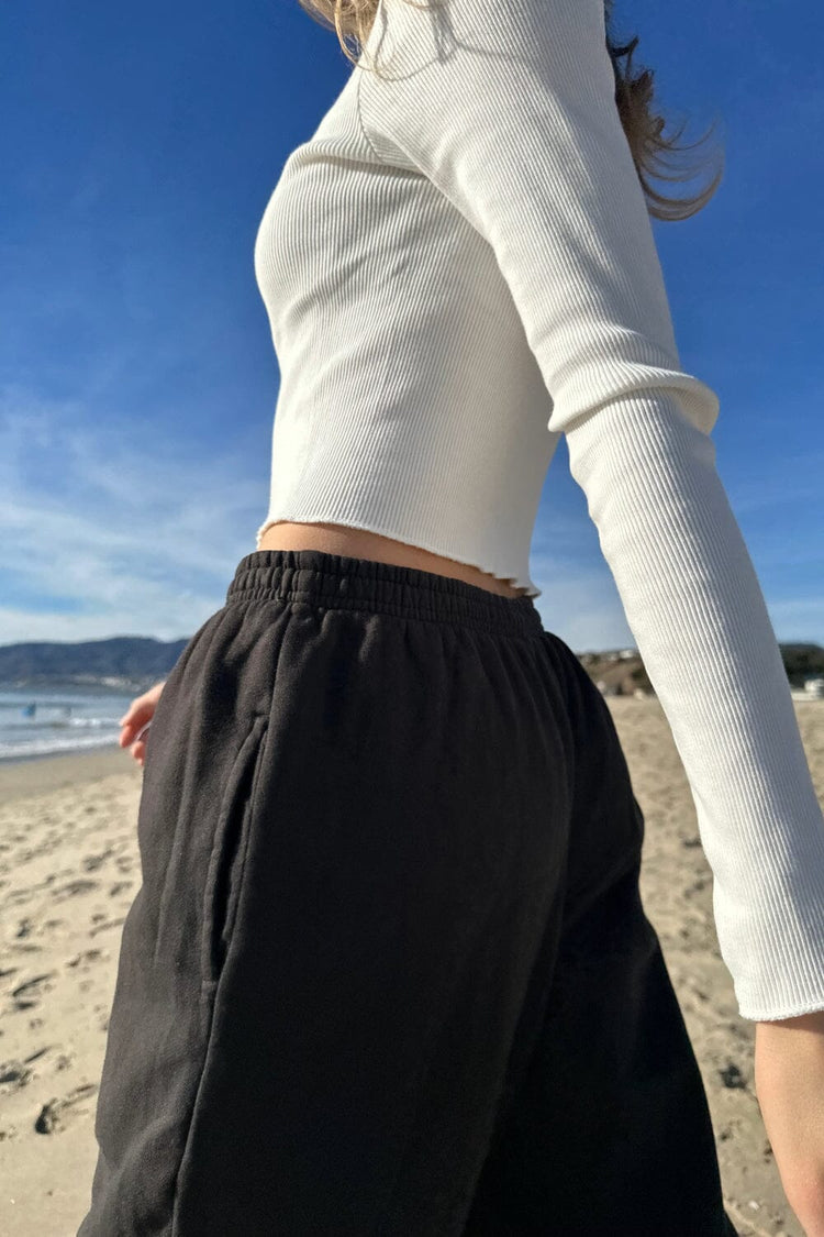 Anastasia Tie Sweatpants | Black / XS/S