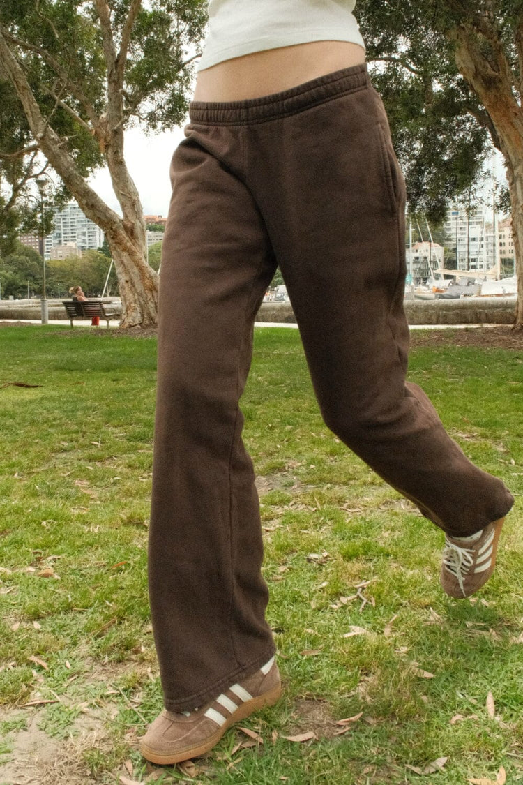 Anastasia Tie Sweatpants | Mocha / XS/S