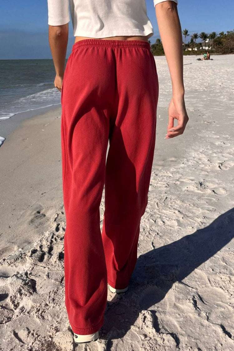 Anastasia Soft Sweatpants | Red / S