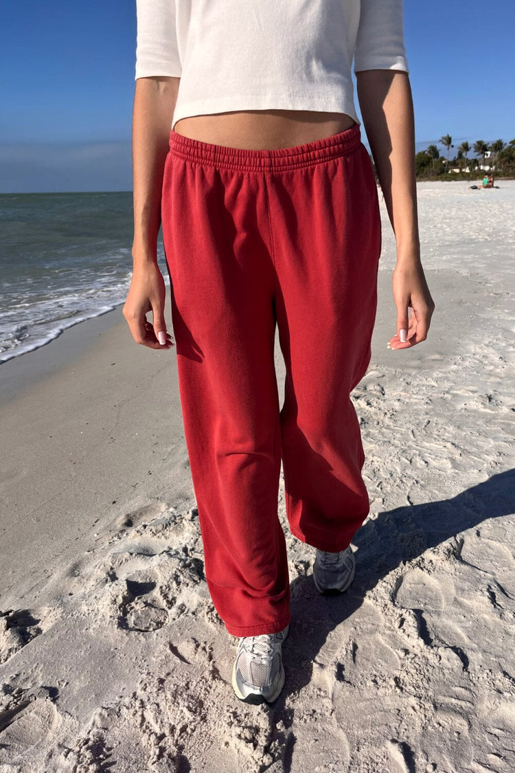 Anastasia Soft Sweatpants | Red / S