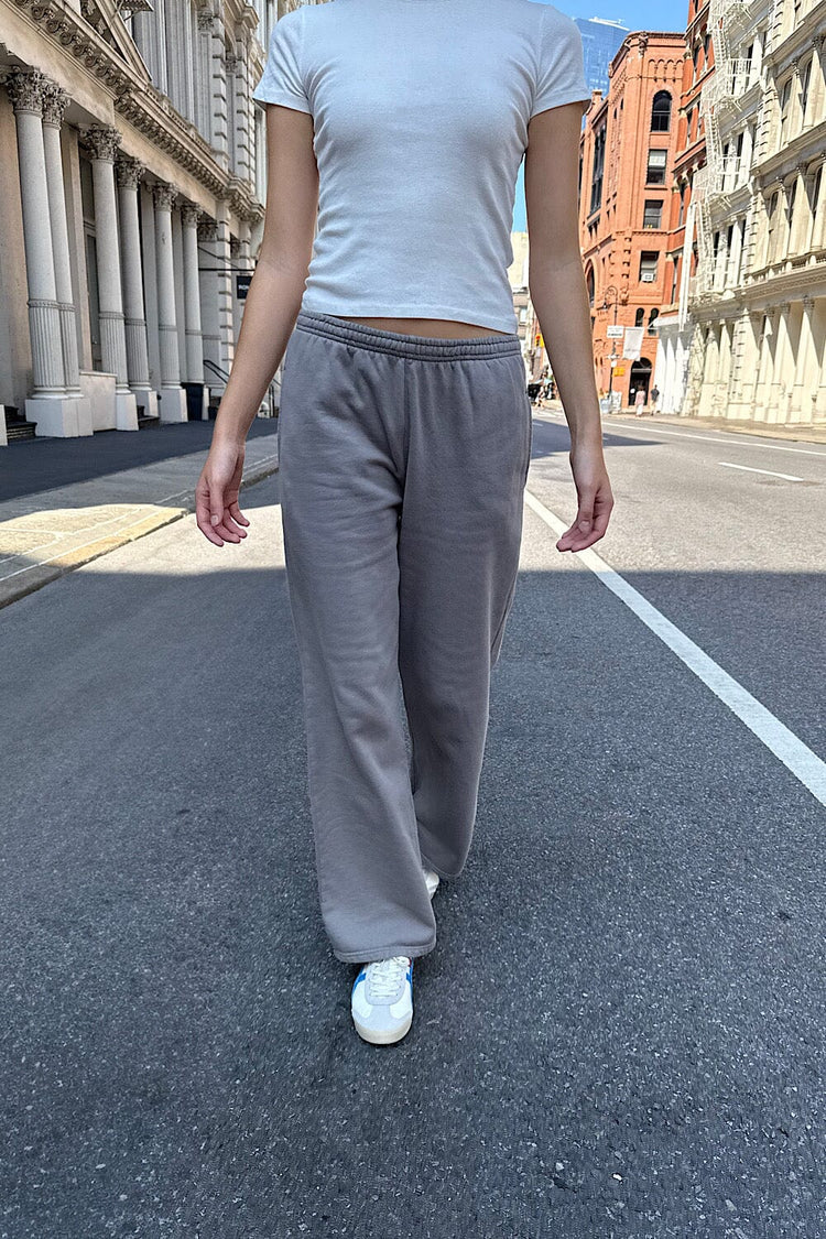 Anastasia Tie Sweatpants | Light Charcoal Grey / S/M