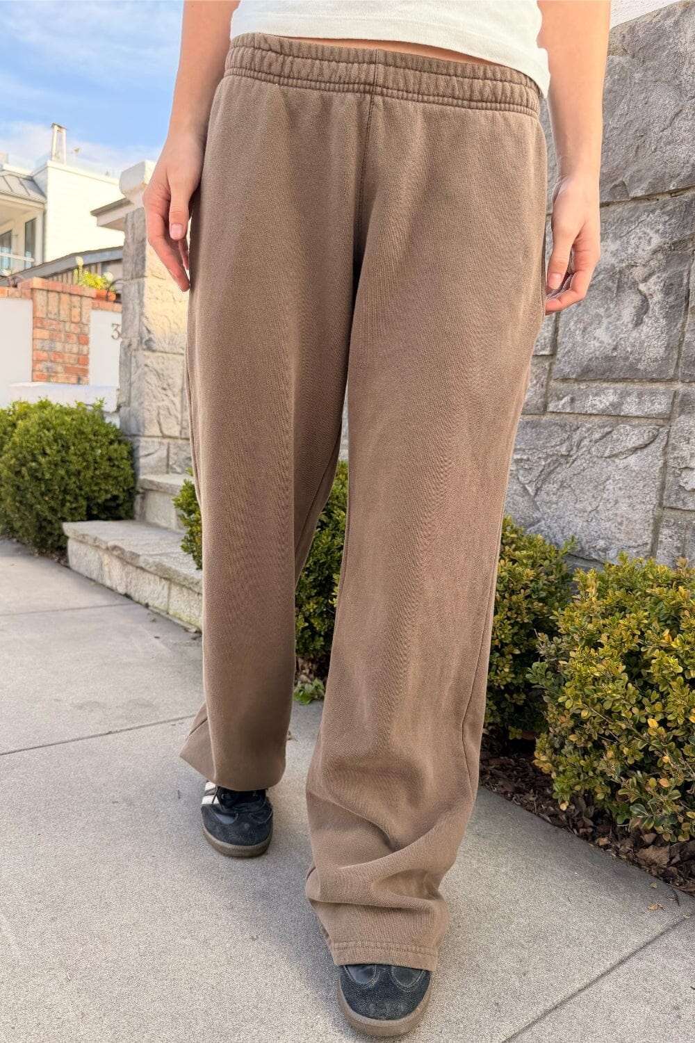 Anastasia Tie Sweatpants | Dark Brown / XS/S