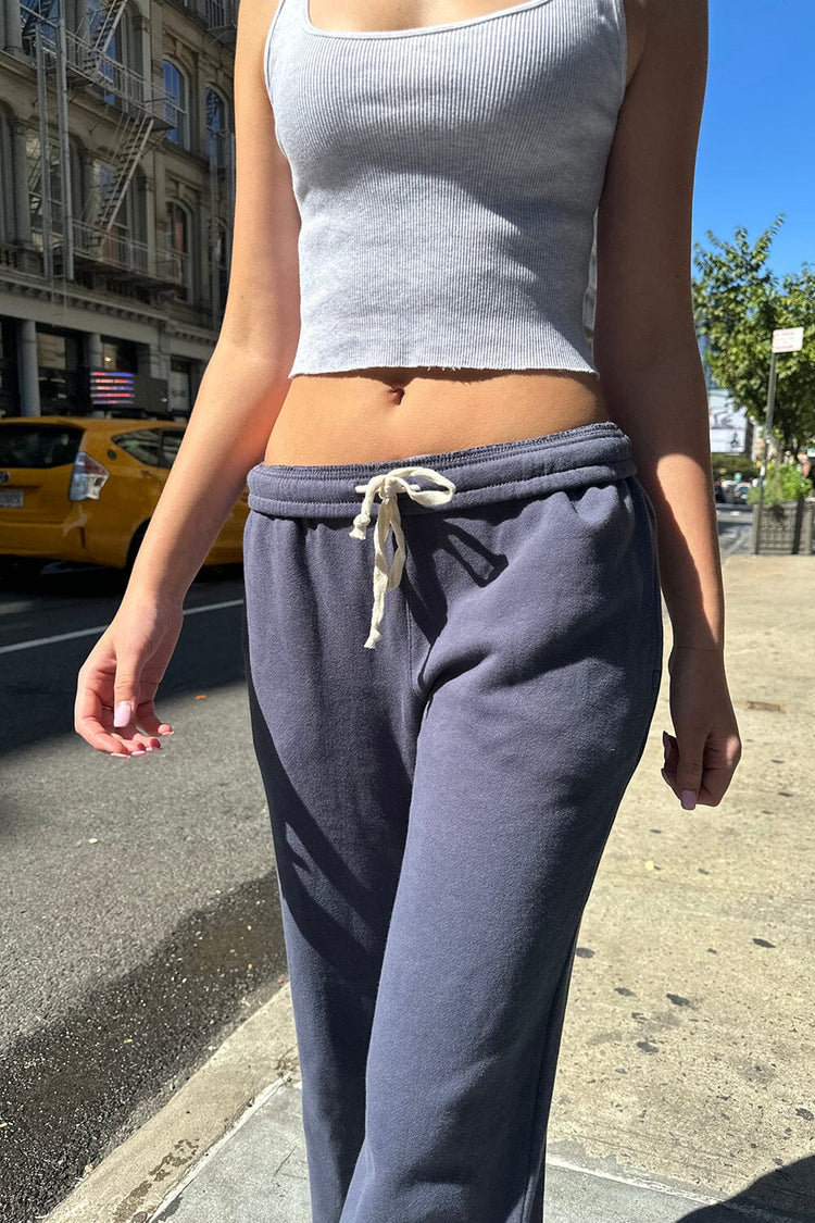 Anastasia Tie Sweatpants | Faded Navy Blue / XS/S