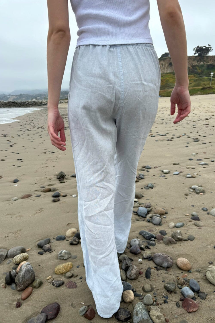 Anastasia Linen Pants | Light Blue / S