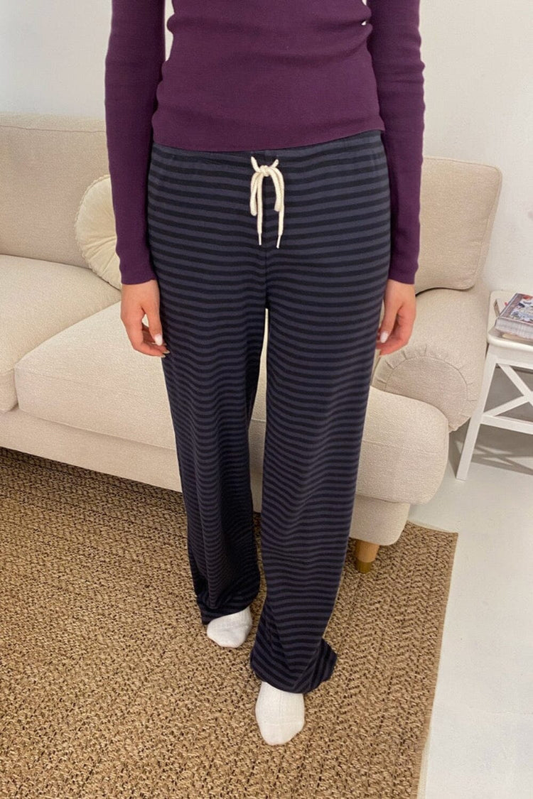 Anastasia Striped Pants | Navy Blue Stripes / XS/S