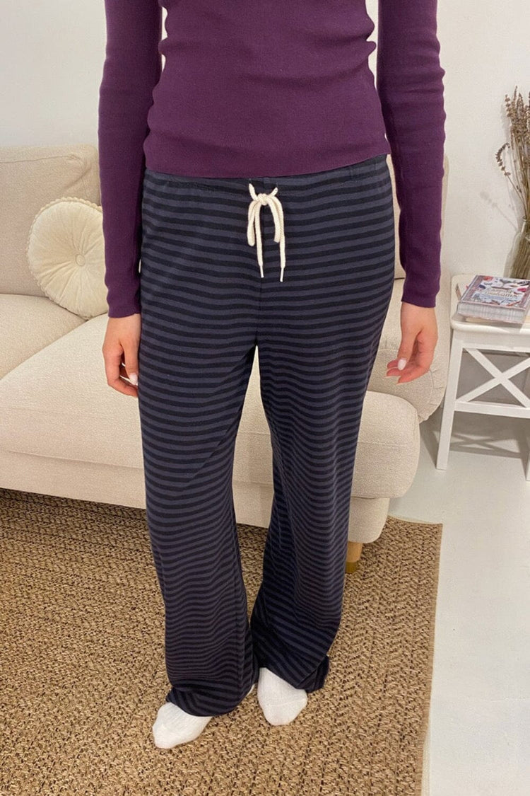Anastasia Striped Pants | Navy Blue Stripes / XS/S