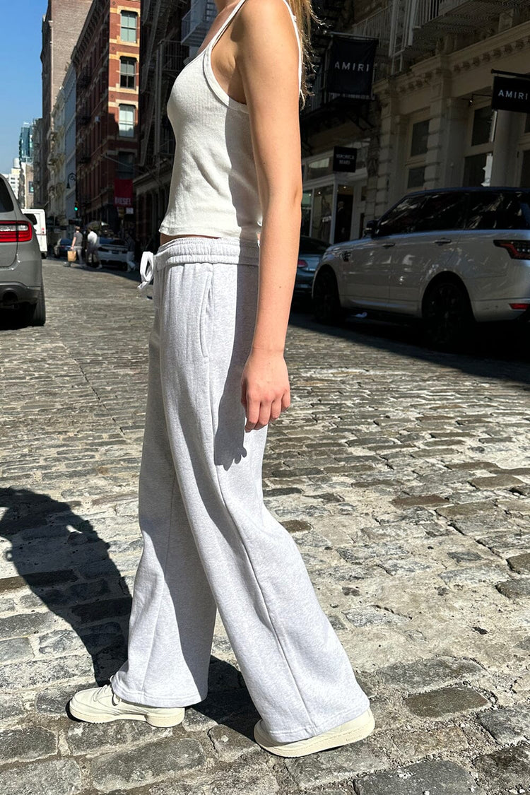 Anastasia Tie Sweatpants | Silver Grey / XS/S