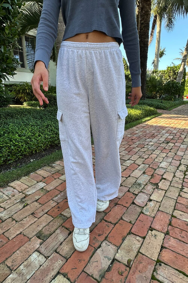 Anastasia Soft Pocket Sweatpants | Silver Grey / S