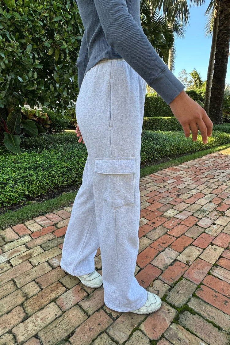 Anastasia Soft Pocket Sweatpants | Silver Grey / S