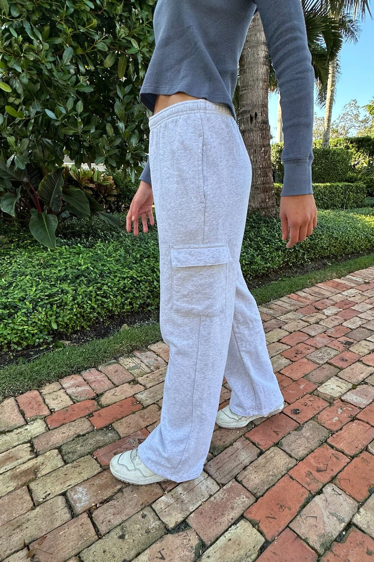 Anastasia Soft Pocket Sweatpants | Silver Grey / S