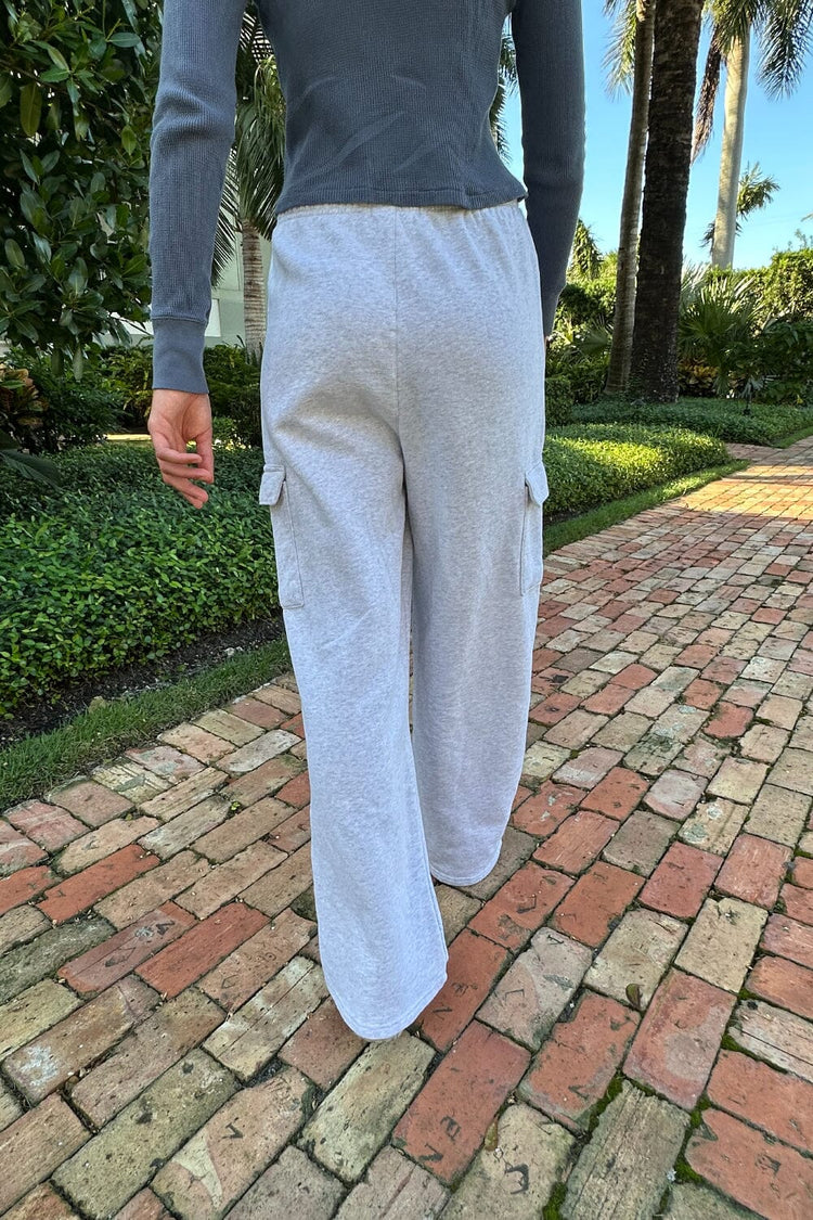 Anastasia Soft Pocket Sweatpants | Silver Grey / S