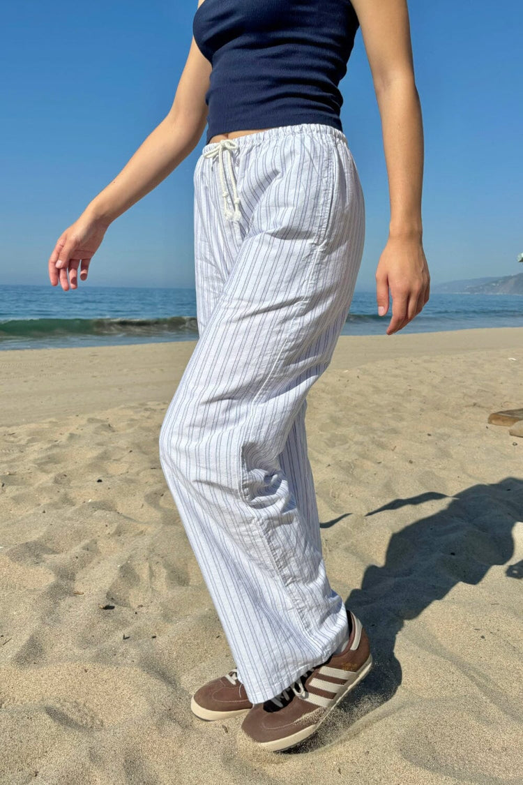 Anastasia Striped Sweatpants | White / S