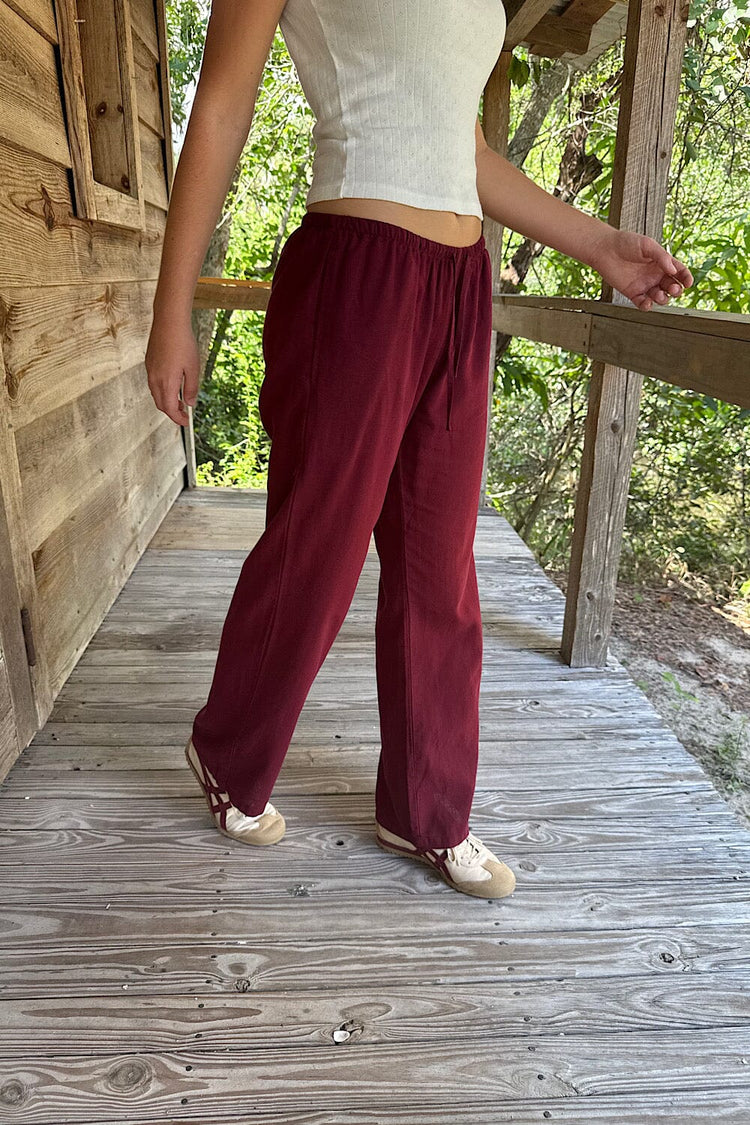 Nanda Pants | Burgundy / S/M