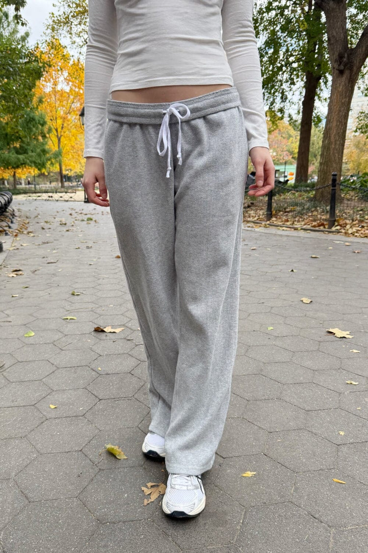 Anastasia Thermal Sweatpants | Heather Grey / XS/S