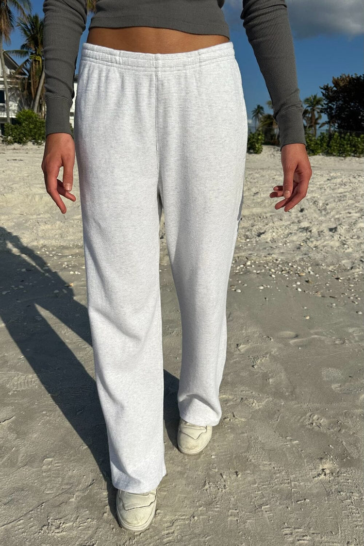 Anastasia Thermal Sweatpants | Silver Grey / S/M