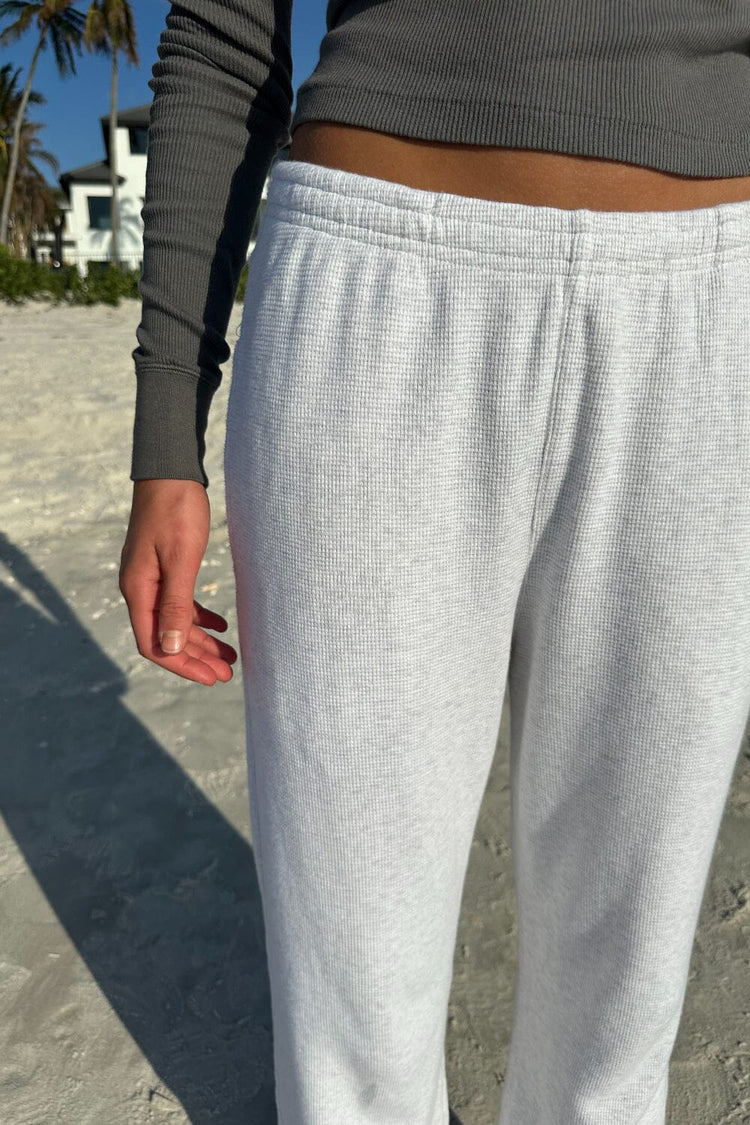 Anastasia Thermal Sweatpants | Silver Grey / S/M