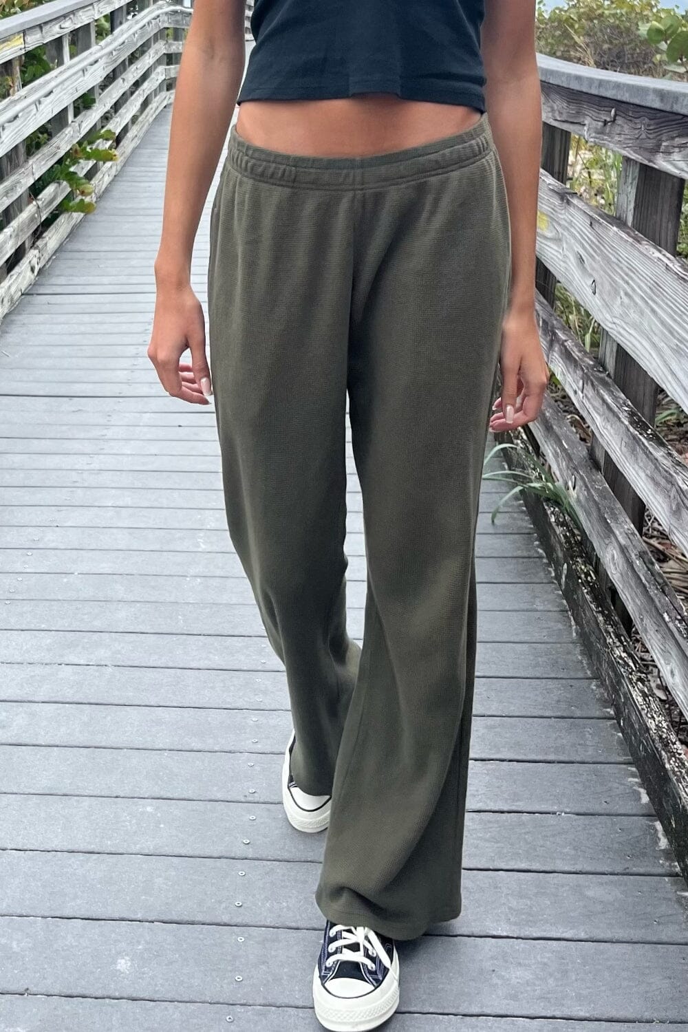 Anastasia Thermal Sweatpants | Olive / S/M