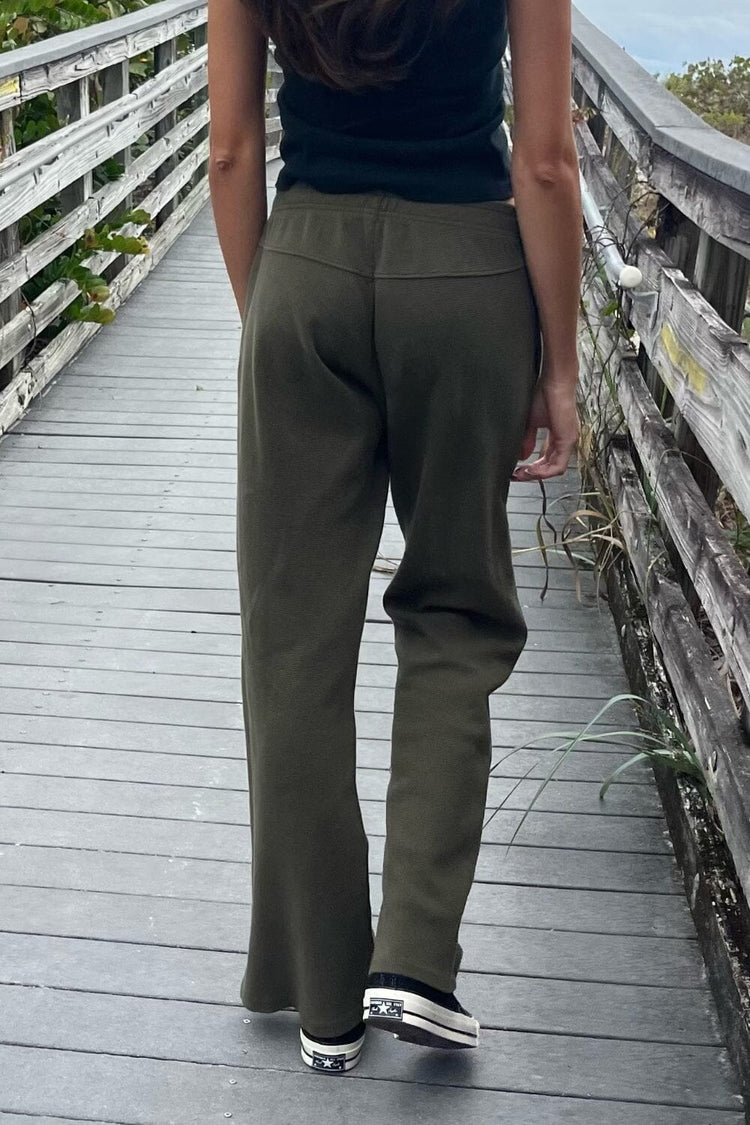 Anastasia Thermal Sweatpants | Olive / S/M