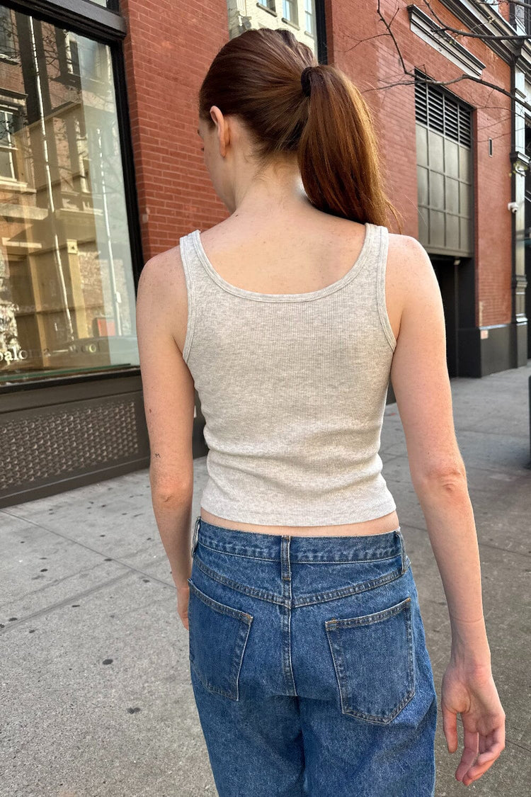 Beyonca New York Tank | Silver Grey / XS/S