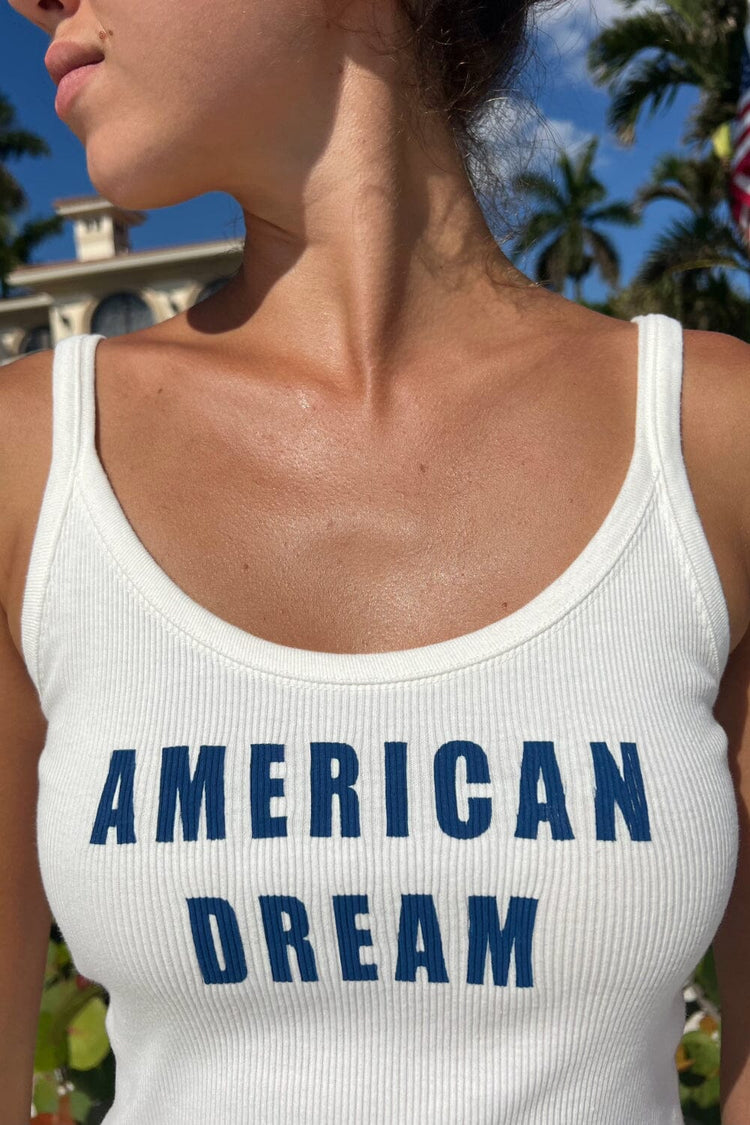 Beyonca American Dream Crop Top | White / S