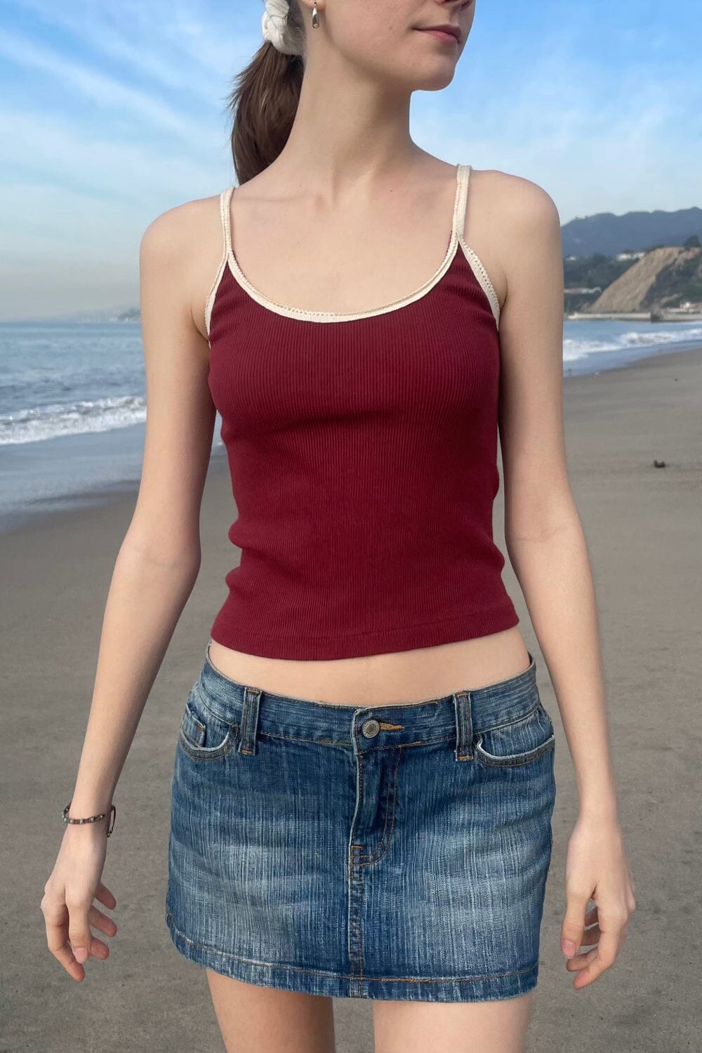 Brandy Melville red tank top, One size but fits like