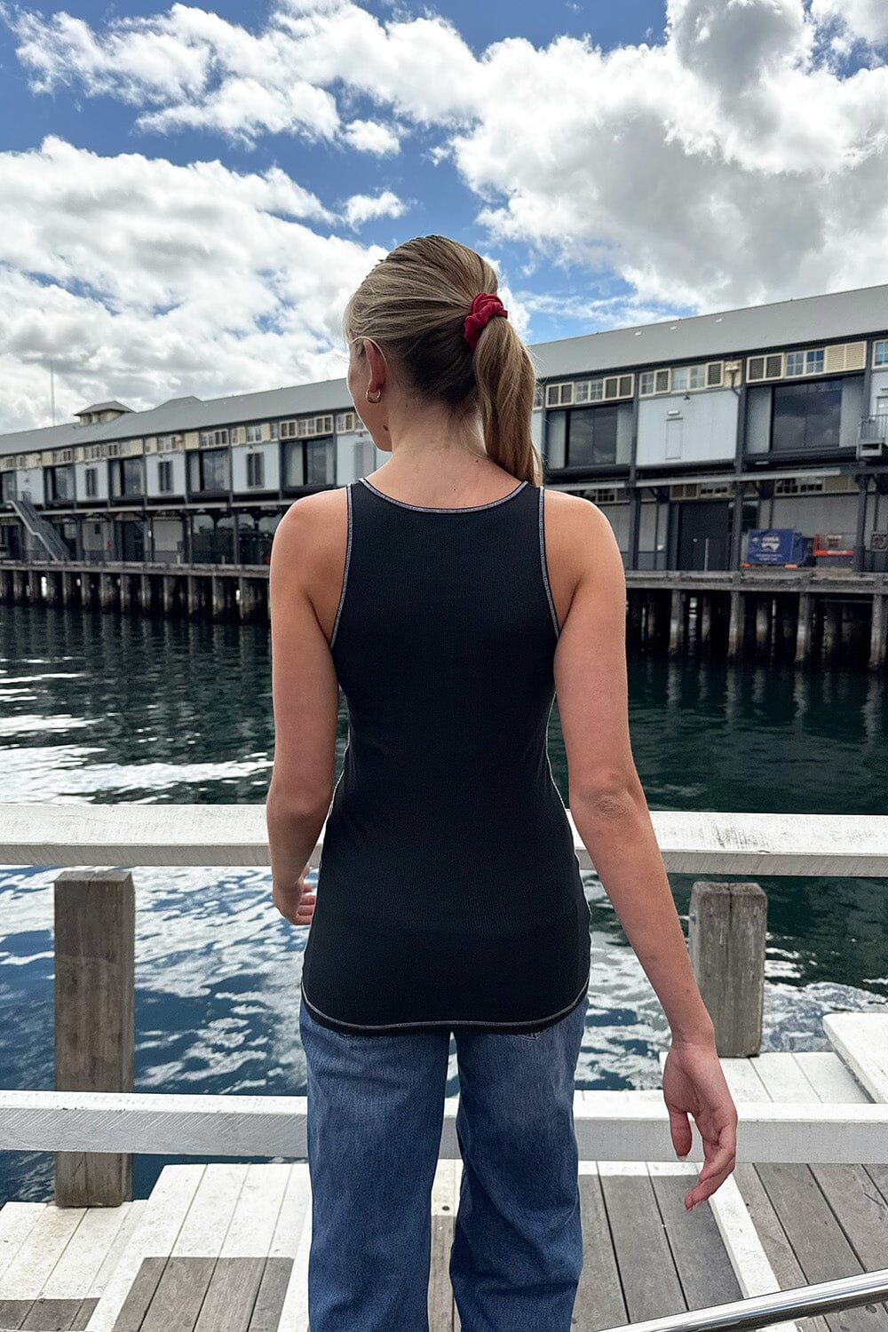 Andi Cross Wings Tank | Black / XS/S