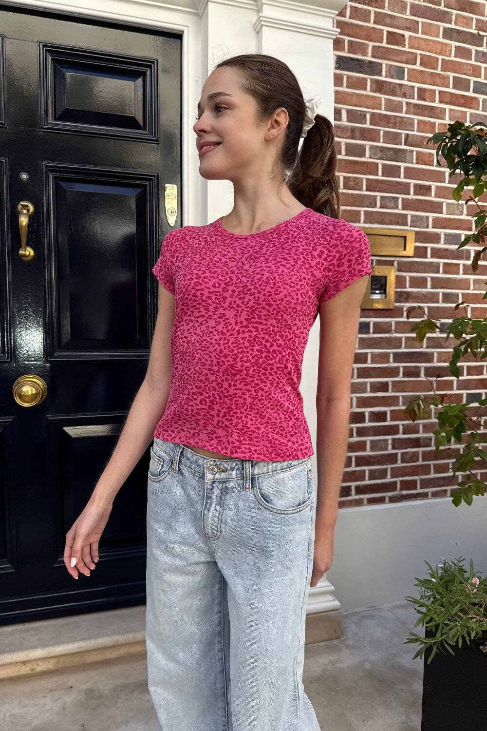 Ashlyn Leopard Top | Hot Pink Leopard / XS/S