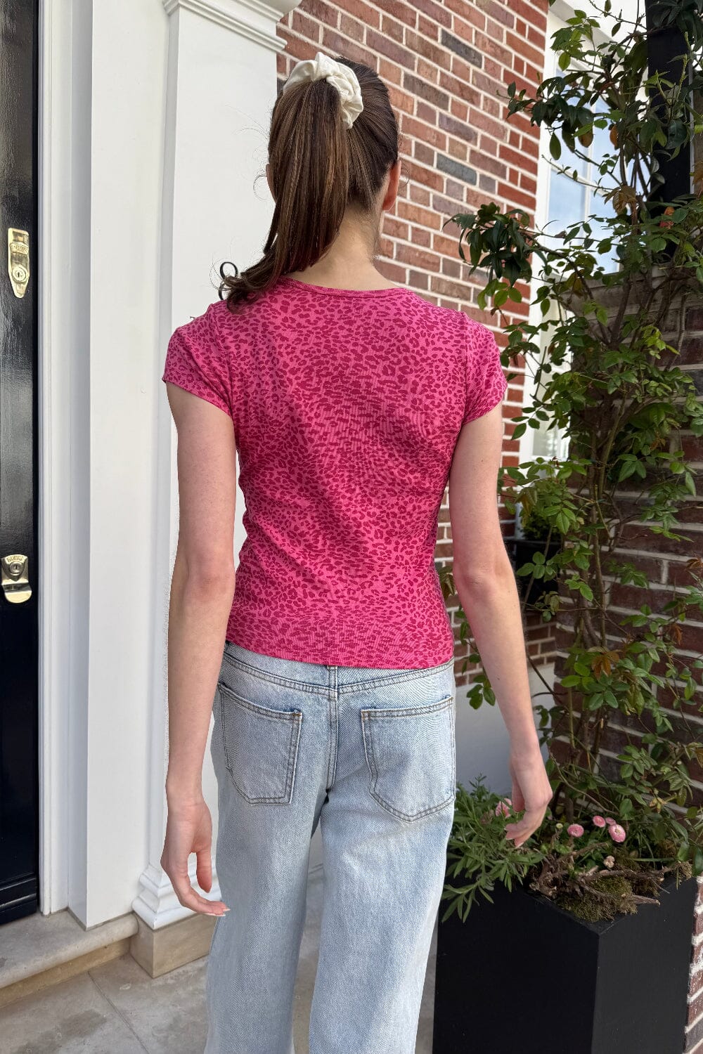 Ashlyn Leopard Top | Hot Pink Leopard / XS/S