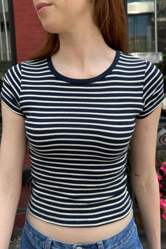 Navy blue with white stripes / XS/S