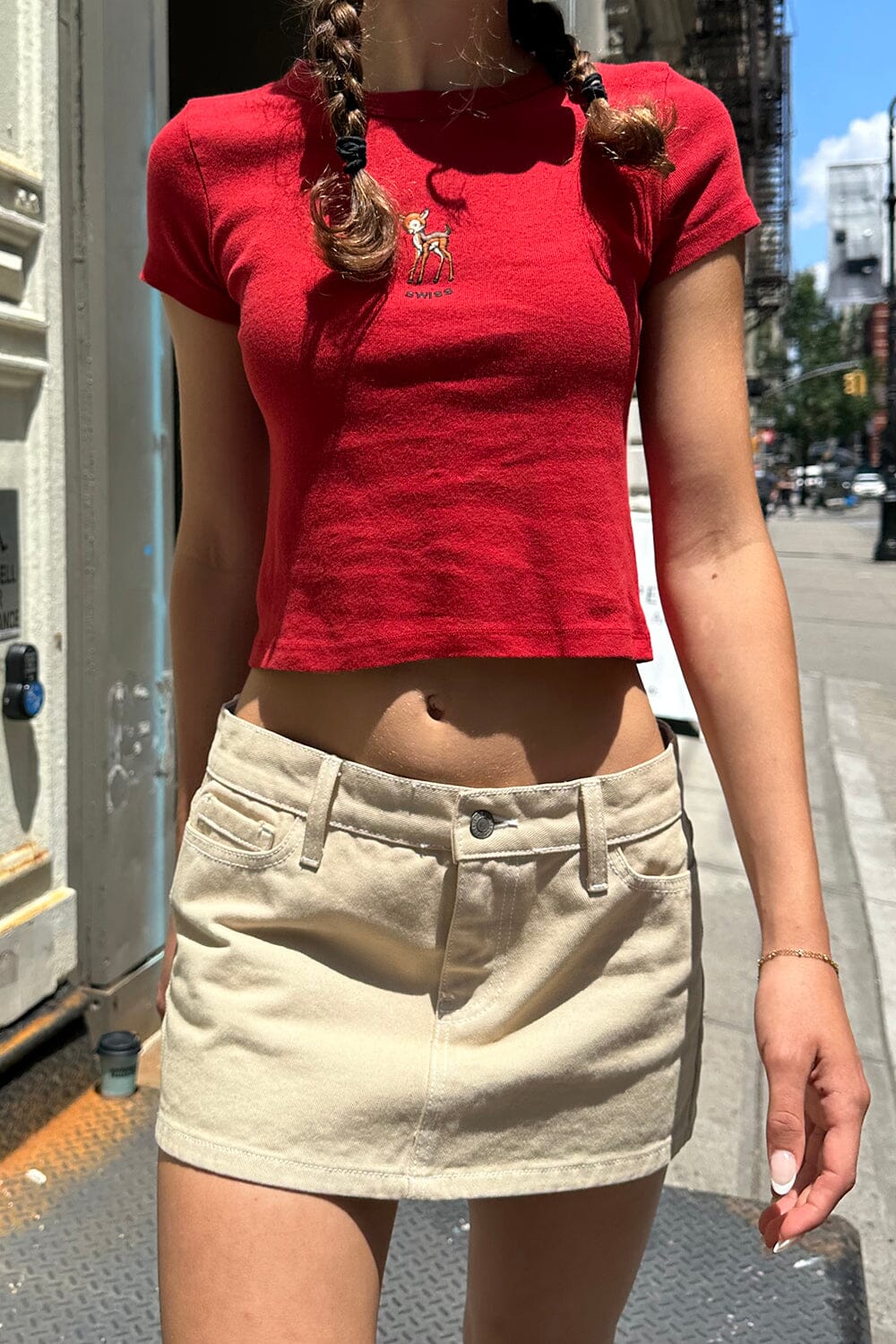 Red / Cropped Fit